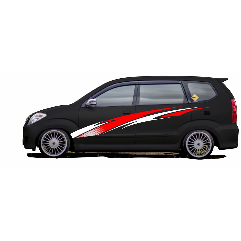 Desain Stiker Mobil Avanza Putih. Desain Stiker Mobil Avanza Minimalis