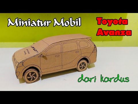 Cara Membuat Mobil Avanza Dari Kardus. Miniatur Mobil Toyota Avanza, Cara Membuat Mainan dari Kardus | DIY Miniature Car from Cardboard - miniatur mobil daihatsu ayla