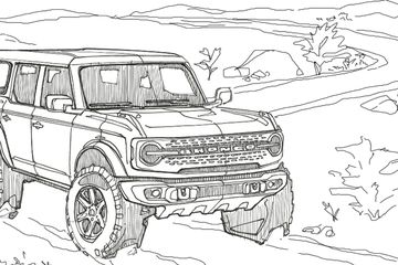 Gambar Sketsa Mobil Toyota Avanza. Ini Loh Gambar-gambar Sketsa Ford Bronco Untuk Anak, Bisa Latih Skill Mewarnai Sambil Kenalkan Dunia 4x4