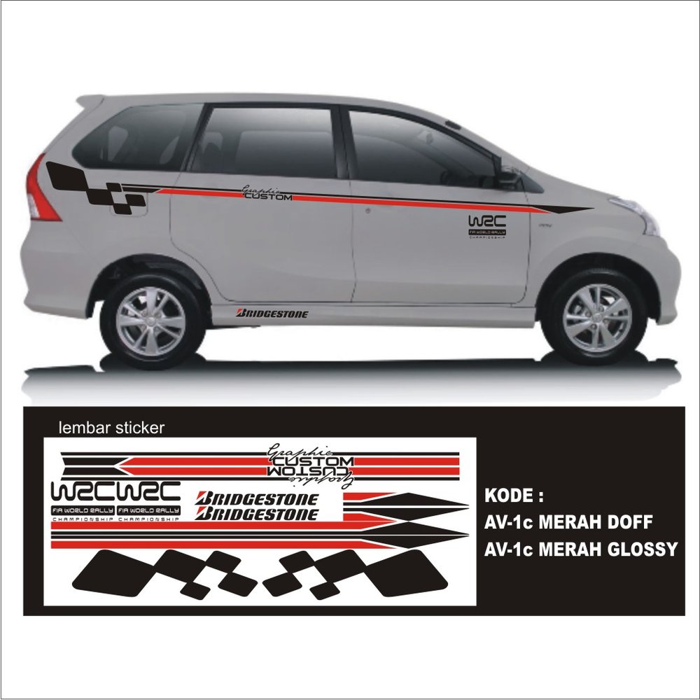 Variasi Stiker Mobil Avanza Putih. 34+ Terbaru Variasi Stiker Mobil Warna Putih, Variasi Stiker Mobil