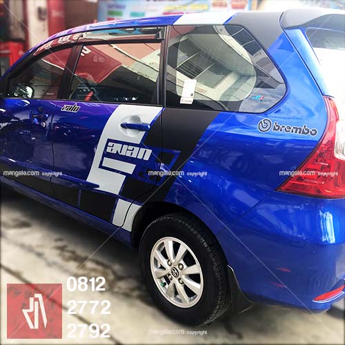 Cutting Sticker Mobil Avanza Warna Biru. cutting sticker mobil, avanza biru, 081227722792 mangele.com